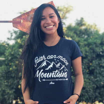 Faith Can Move Mountains Christian T-Shirt