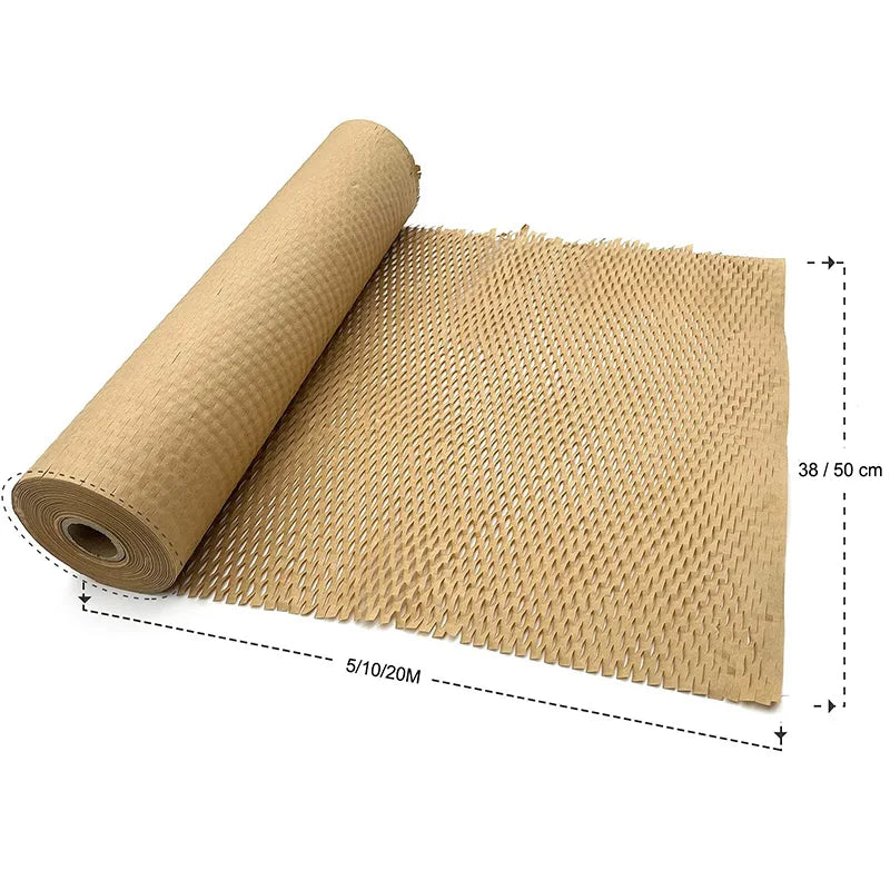 Pink Honeycomb Packing Paper 12.5" x 210 ft - kraft (2 rolls)