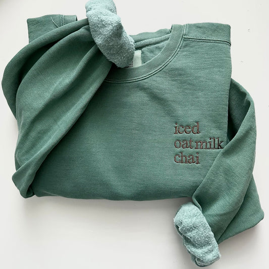 Iced oat milk chai Sweatshirt