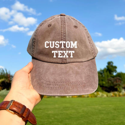 Custom text Hat Front