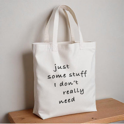 Stylish Canvas fabric text print Tote